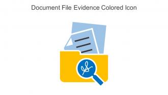 Document File Evidence Colored Icon In Powerpoint Pptx Png And Editable Eps Format
