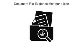 Document File Evidence Monotone Icon In Powerpoint Pptx Png And Editable Eps Format