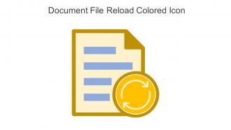 Document File Reload Colored Icon In Powerpoint Pptx Png And Editable Eps Format