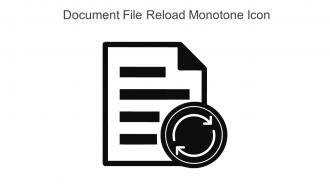 Document File Reload Monotone Icon In Powerpoint Pptx Png And Editable Eps Format
