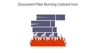 Document Files Burning Colored Icon In Powerpoint Pptx Png And Editable Eps Format
