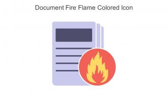 Document Fire Flame Colored Icon In Powerpoint Pptx Png And Editable Eps Format