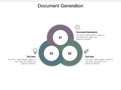 Document generation ppt powerpoint presentation gallery ideas cpb