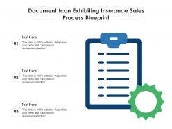 Document icon exhibiting insurance sales process blueprint