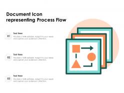 Document Icon Representing Process Flow