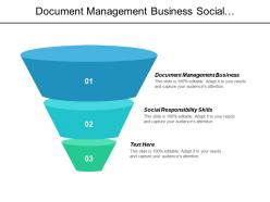 Document management business social responsibility skills online strategy cpb