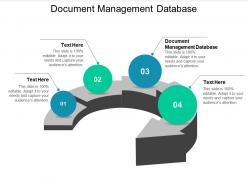Document management database ppt powerpoint presentation inspiration cpb
