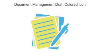 Document Management Draft Colored Icon In Powerpoint Pptx Png And Editable Eps Format