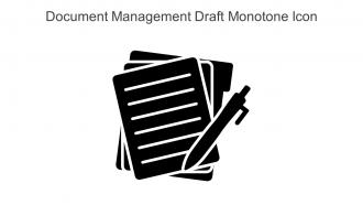 Document Management Draft Monotone Icon In Powerpoint Pptx Png And Editable Eps Format
