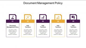 Document Management Policy Ppt Powerpoint Presentation Model Graphics Design Cpb