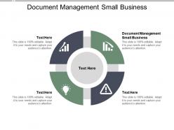 Document management small business ppt powerpoint presentation introduction cpb