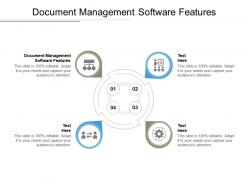 Document management software features ppt powerpoint presentation infographic template slide cpb