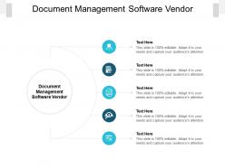 Document management software vendor ppt powerpoint presentation inspiration shapes cpb
