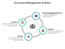 Document management solution ppt powerpoint presentation show ideas cpb