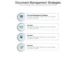 Document management strategies ppt powerpoint presentation summary brochure cpb