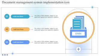 Document Management System Implementation Icon