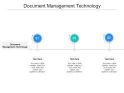Document management technology ppt powerpoint presentation outline designs cpb