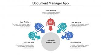 Document manager app ppt powerpoint presentation icon grid cpb