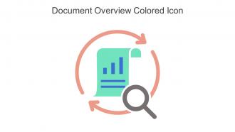Document Overview Colored Icon in powerpoint pptx png and editable eps format
