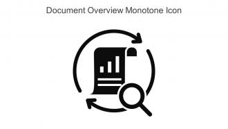 Document Overview Monotone Icon in powerpoint pptx png and editable eps format