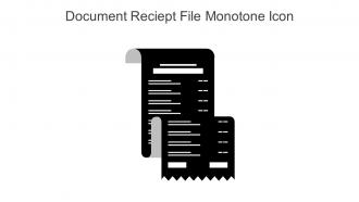Document Reciept File Monotone Icon In Powerpoint Pptx Png And Editable Eps Format