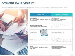 Document requirement list ppt powerpoint presentation icon