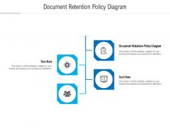 Document retention policy diagram ppt powerpoint presentation show mockup cpb