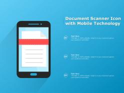 Document Scanner Icon With Mobile Technology