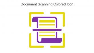 Document Scanning Colored Icon In Powerpoint Pptx Png And Editable Eps Format