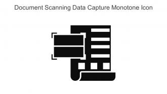 Document Scanning Data Capture Monotone Icon In Powerpoint Pptx Png And Editable Eps Format