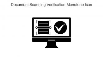 Document Scanning Verification Monotone Icon In Powerpoint Pptx Png And Editable Eps Format