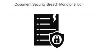 Document Security Breach Monotone Icon In Powerpoint Pptx Png And Editable Eps Format
