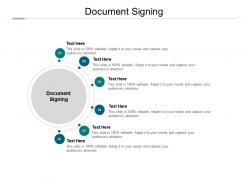 Document signing ppt powerpoint presentation infographics ideas cpb