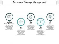 Document storage management ppt powerpoint presentation infographics maker cpb