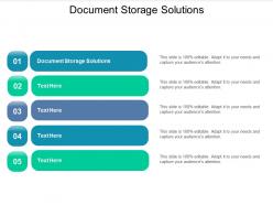 Document storage solutions ppt powerpoint presentation slides elements cpb