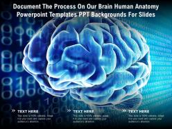 Document the process on our brain human anatomy templates ppt backgrounds for slides