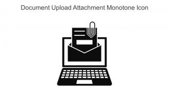 Document Upload Attachment Monotone Icon In Powerpoint Pptx Png And Editable Eps Format