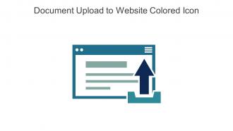 Document Upload To Website Colored Icon In Powerpoint Pptx Png And Editable Eps Format