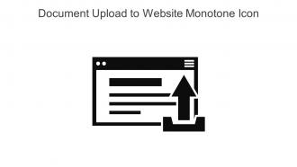 Document Upload To Website Monotone Icon In Powerpoint Pptx Png And Editable Eps Format