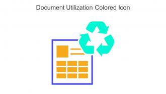 Document Utilization Colored Icon In Powerpoint Pptx Png And Editable Eps Format
