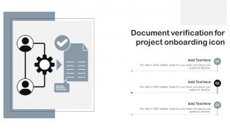 Document Verification For Project Onboarding Icon
