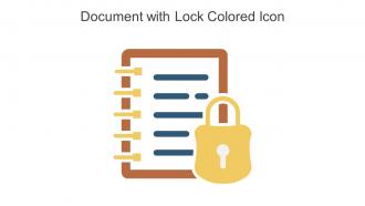 Document With Lock Colored Icon In Powerpoint Pptx Png And Editable Eps Format