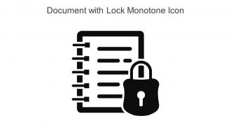 Document With Lock Monotone Icon In Powerpoint Pptx Png And Editable Eps Format