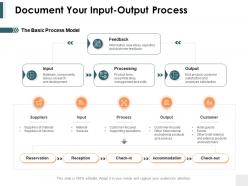 Document your input output process ppt powerpoint presentation show portrait