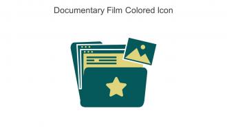Documentary Film Colored Icon In Powerpoint Pptx Png And Editable Eps Format