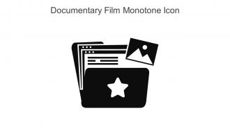 Documentary Film Monotone Icon In Powerpoint Pptx Png And Editable Eps Format