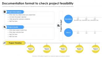 Documentation Format To Check Project Feasibility Project Documentation PM SS