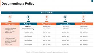 Documenting A Policy Miscellaneous Project Templates Bundle Ppt Slides