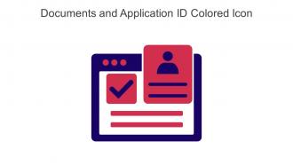 Documents And Application ID Colored Icon In Powerpoint Pptx Png And Editable Eps Format