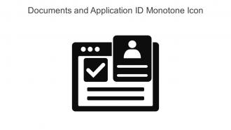 Documents And Application ID Monotone Icon In Powerpoint Pptx Png And Editable Eps Format